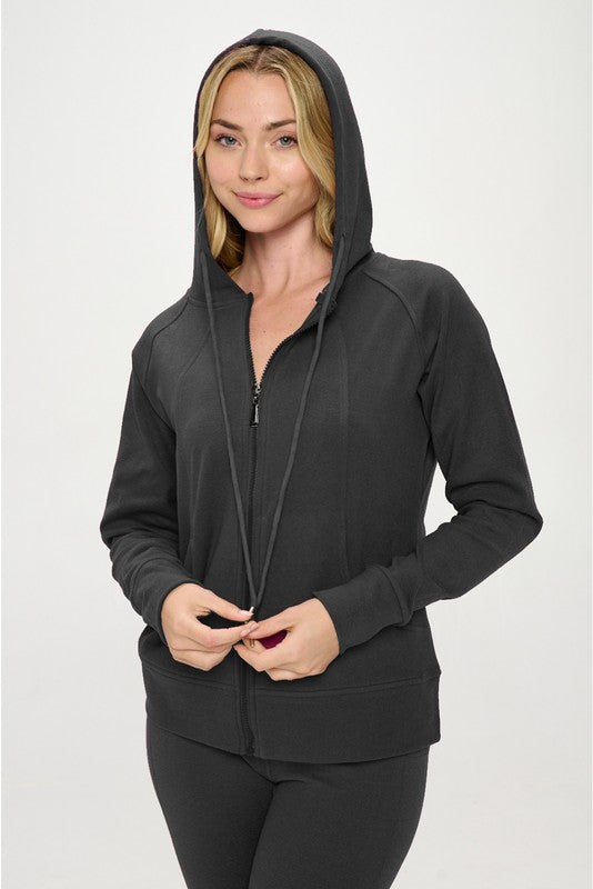 Basic Casual Active Hoodie Set
