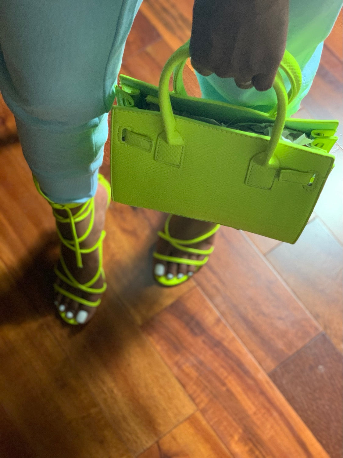 Fallen Wedge-Neon Yellow