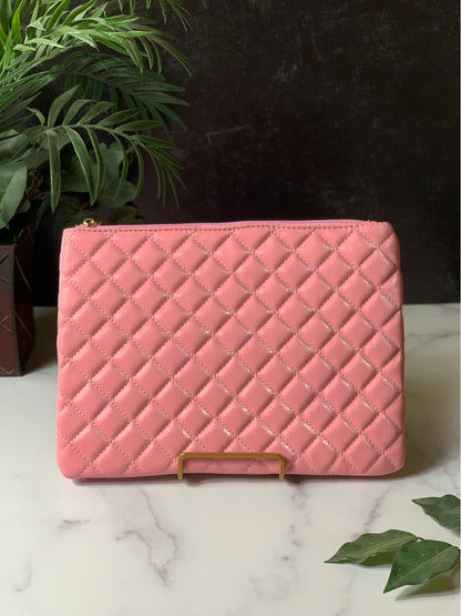 Stitch Clutch Pink