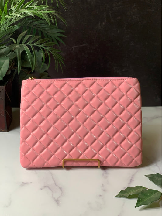 Stitch Clutch Pink