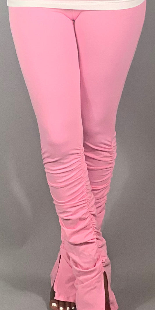Stacked Joggers Pink