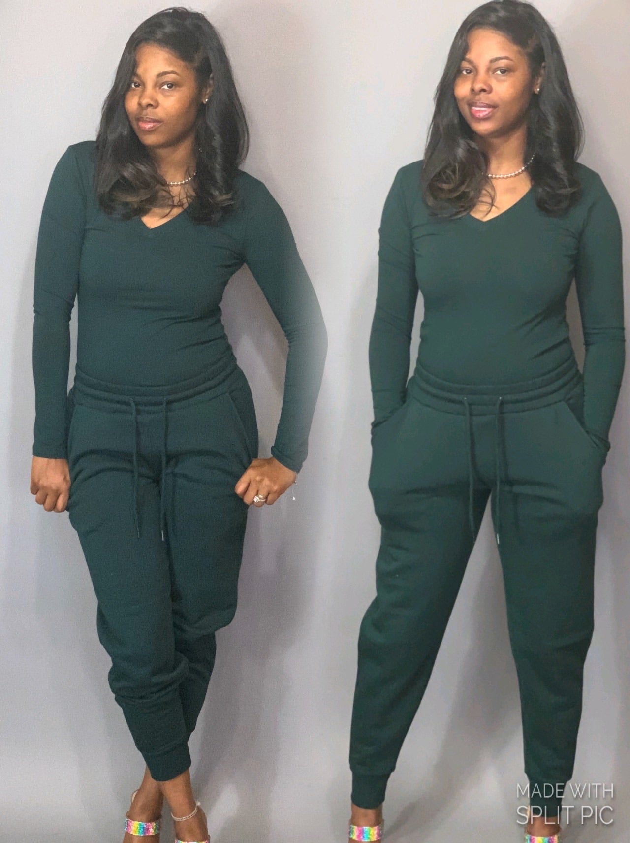 Basic T-shirt-Hunter Green