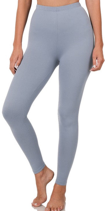 BRUSHED DTY MICROFIBER FULL LENGTH LEGGINGS
