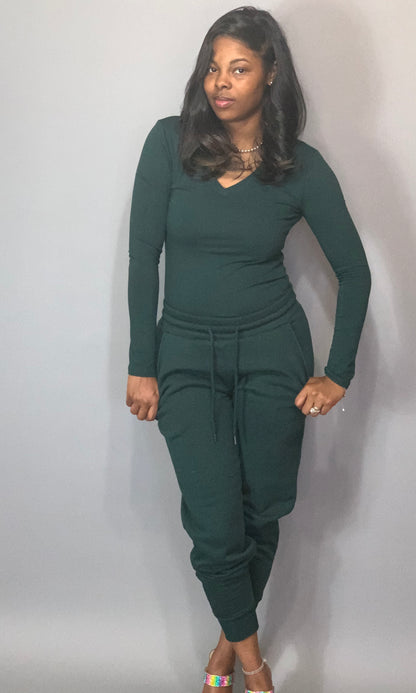 Basic T-shirt-Hunter Green