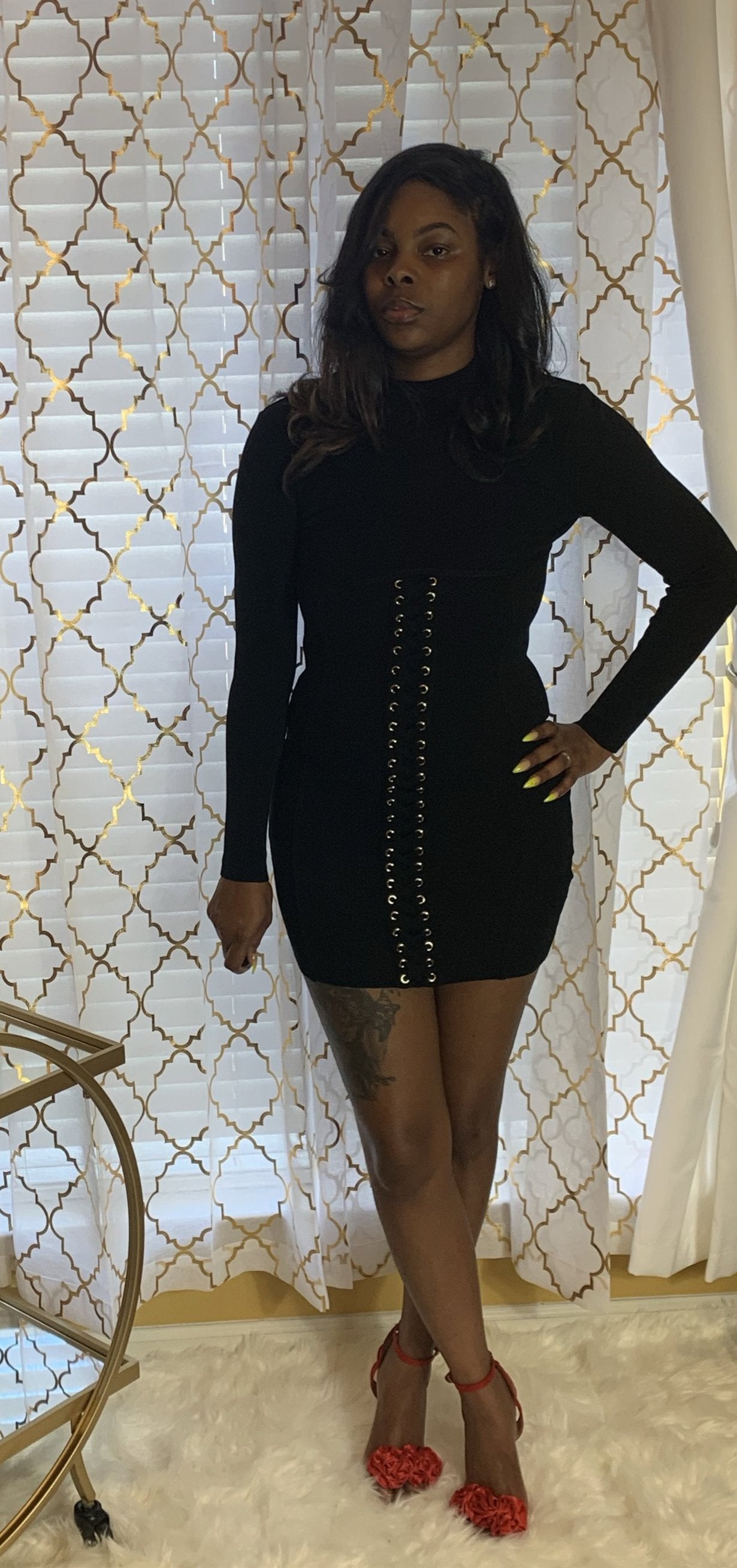 Betty Bandage Dress-Black