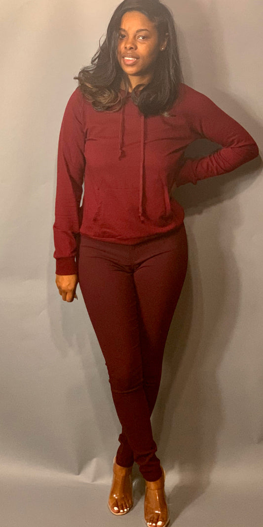 East coast Sweatshirt Burgundy
