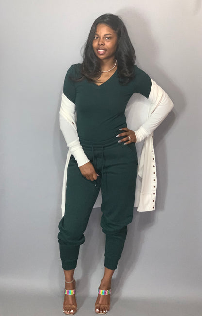 Basic T-shirt-Hunter Green