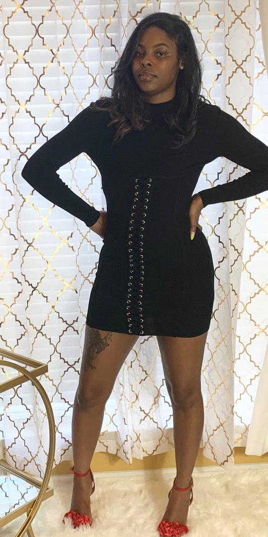 Betty Bandage Dress-Black