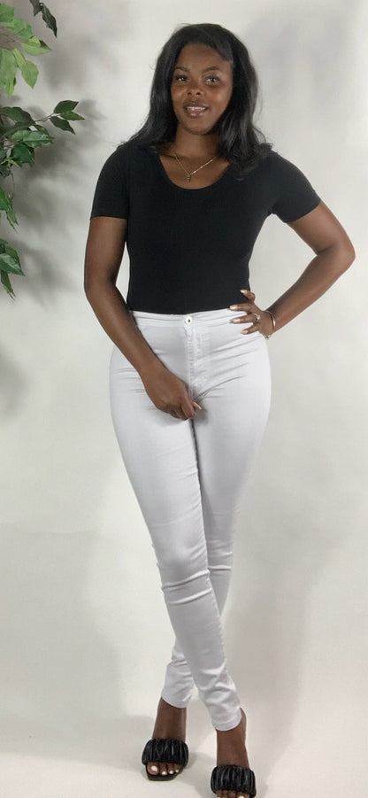 Scoop Neck Short Sleeve Bodysuit