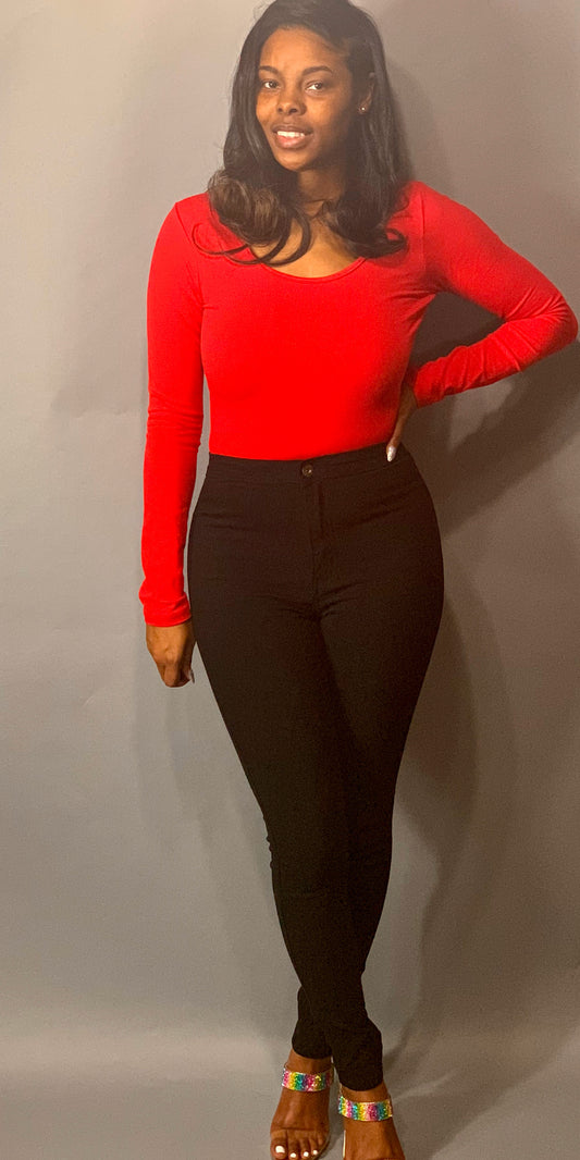 Basic Bodysuit Ruby Red