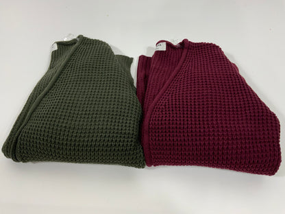 Waffle Open Cardigan